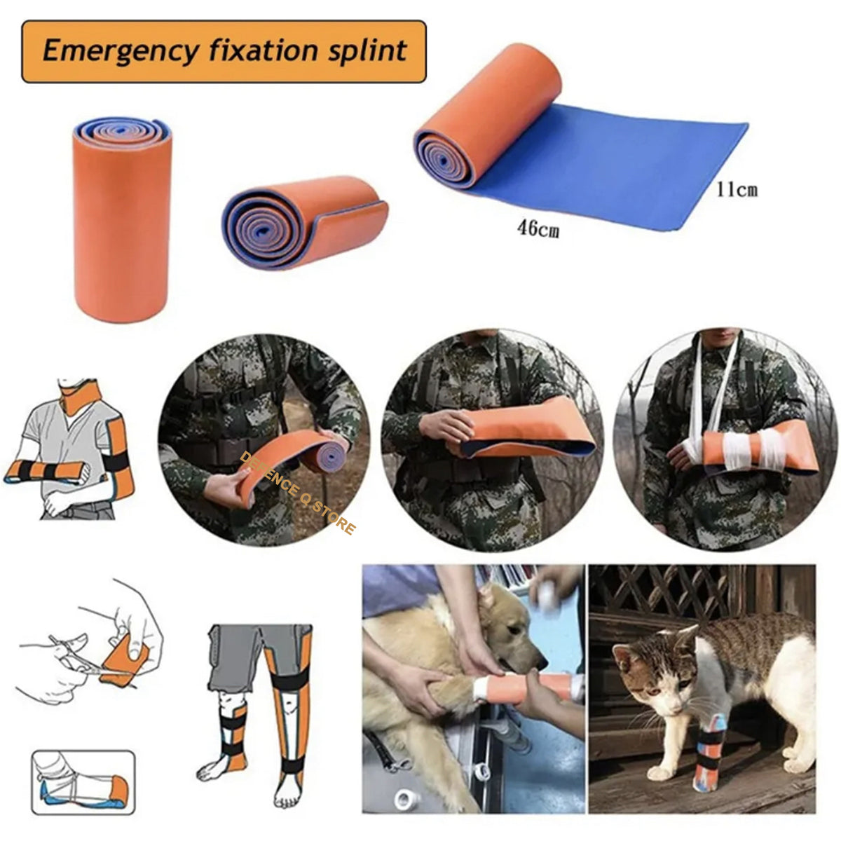 Introducing the Emergency Survival Splint - a versatile and compact tool designed to be an essential part of your first aid kit. www.moralepatches.com.au