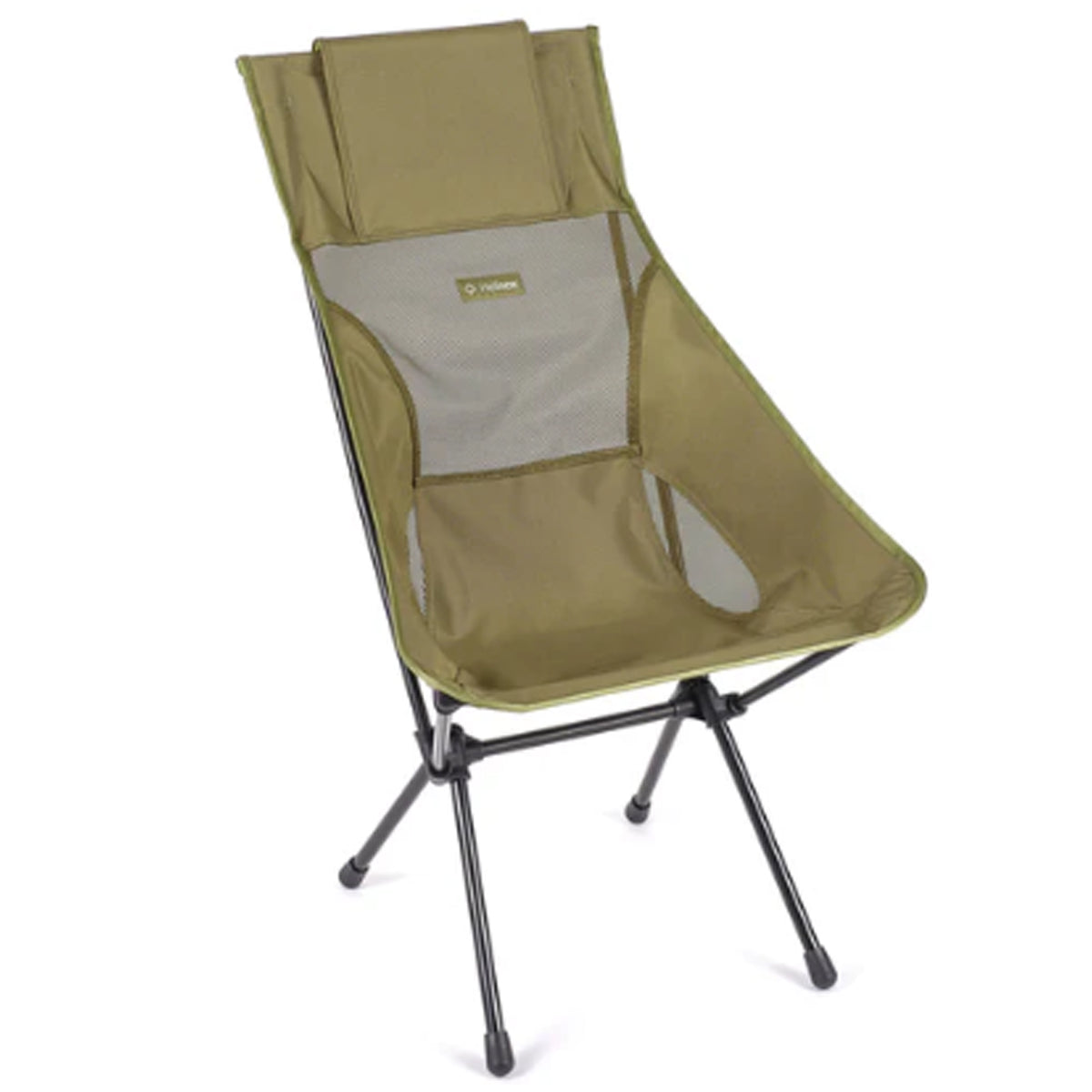 The Helinox Sunset Camping Chair packs down to a portable 47 x 12 x 14cm in its included bag and weighs just 1.6kg. Strong and light, the heart of its innovative design is a frame made from a proprietary DAC aluminium alloy delivering a maximum strength-to-weight ratio that comfortably holds up to 145kg. www.moralepatches.com.au
