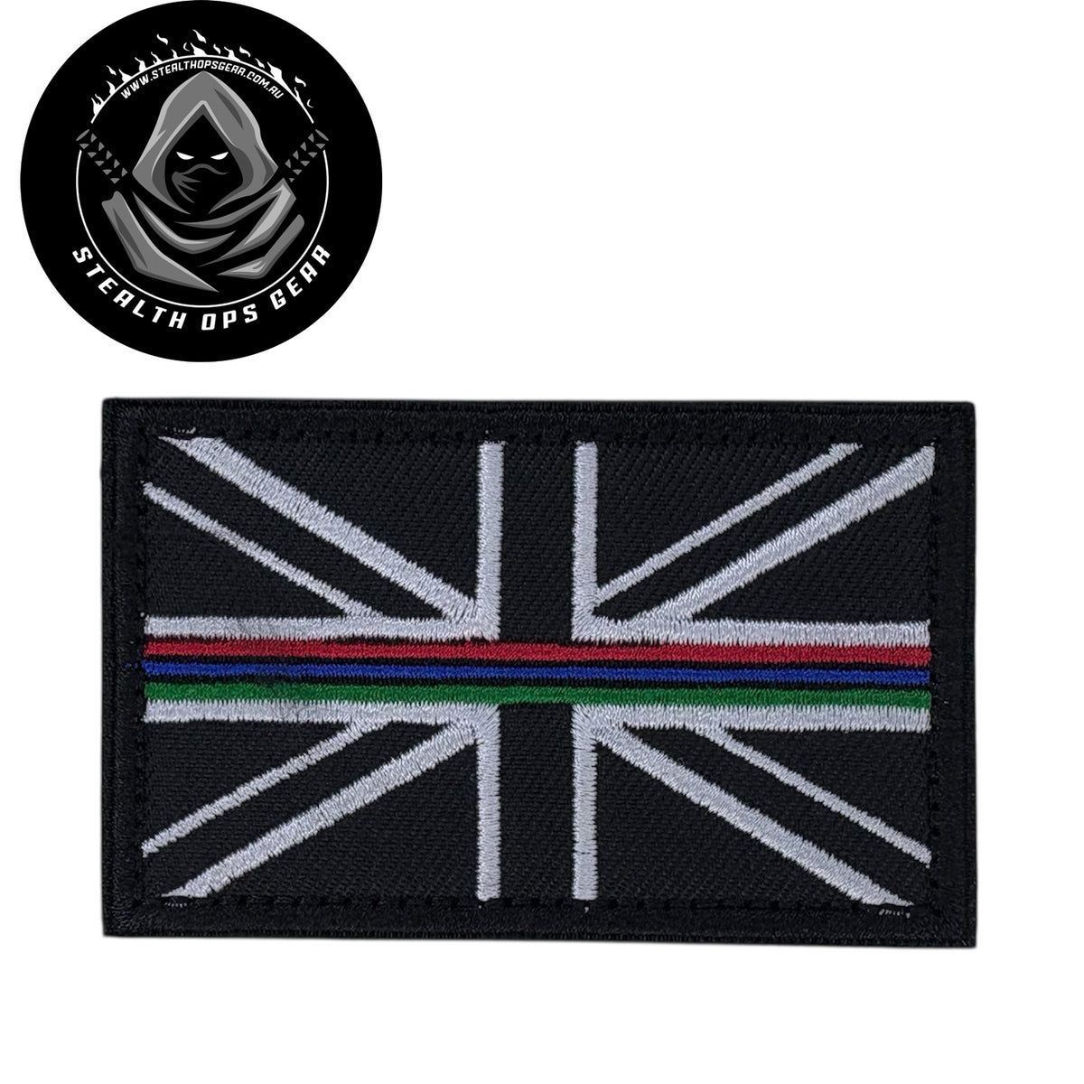 The UK Thin Blue Line Support Forces Embroidery Morale Patch , measuring 8x5cm, is a striking and durable addition to personalize your gear with style and toughness. Crafted with high-quality embroidery, this patch features a versatile Multicam pattern that blends seamlessly with various tactical and outdoor equipment www.moralepatches.com.au