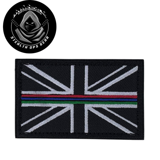The UK Thin Blue Line Support Forces Embroidery Morale Patch , measuring 8x5cm, is a striking and durable addition to personalize your gear with style and toughness. Crafted with high-quality embroidery, this patch features a versatile Multicam pattern that blends seamlessly with various tactical and outdoor equipment www.moralepatches.com.au