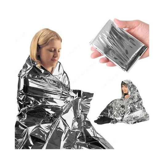 The emergency blanket is a critical piece of survival gear to add to your first aid kit  An emergency blanket will reflect the heat back to your body, keeping you warm in rough conditions and is also useful to create a signal in the event of a rescue  This blanket is the perfect size to slip into your pocket or with the rest of your emergency stash for your next hiking, hunting, camping, fishing or military adventure