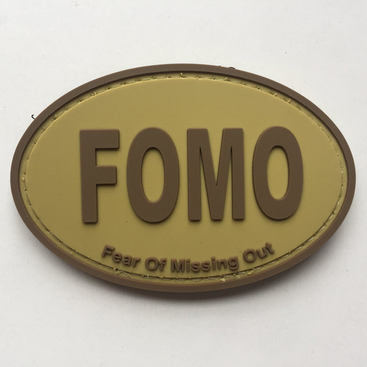 FOMO -Fear of Missing Out PVC Patch Various Colours