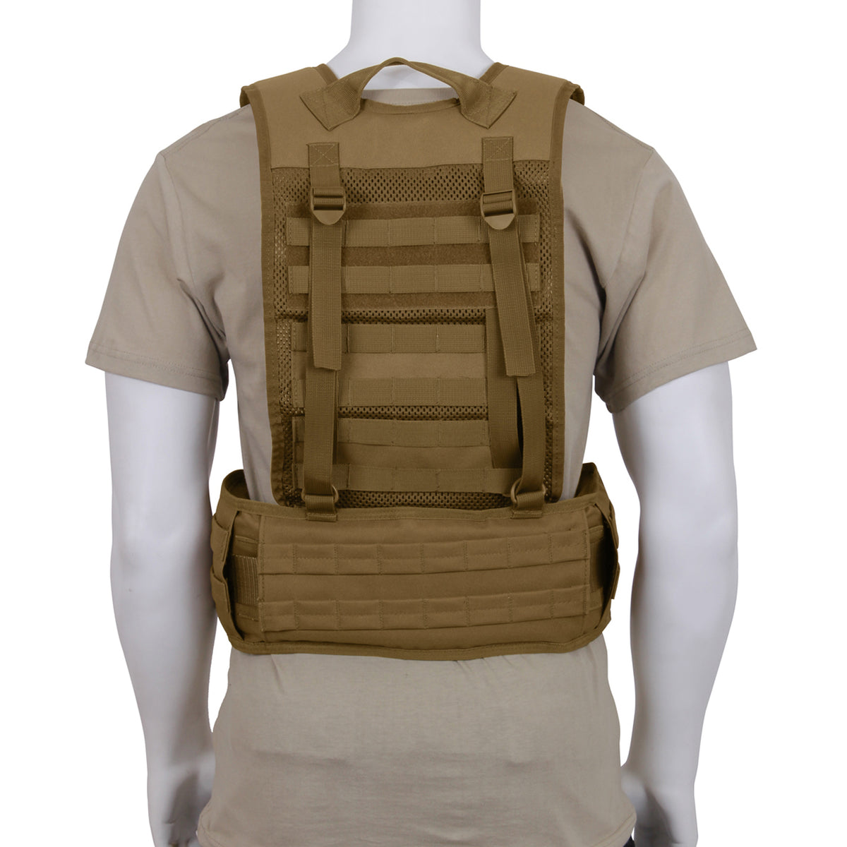 Rothco's Tactical Battle Harness provides you with a superior load bearing solution that will keep your battle belt from slipping down in combat. Tactical Harness Features Four Webbing Straps That Attach To The D-Rings On Your Battle Belt Padded Shoulder Straps And Yoke On The Battle Belt Harness For Comfortable Long-Term Wear Battle Belt Harness Features MOLLE Loops, Elastic Loop, And A D-Ring On Each Shoulder Strap Allow For Additional Attachments www.moralepatches.com.au