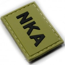 NKA PVC Patch, Velcro backed Badge. Great for attaching to your field gear, jackets, shirts, pants, jeans, hats or even create your own patch board.  Size: 3.5X2.5cm