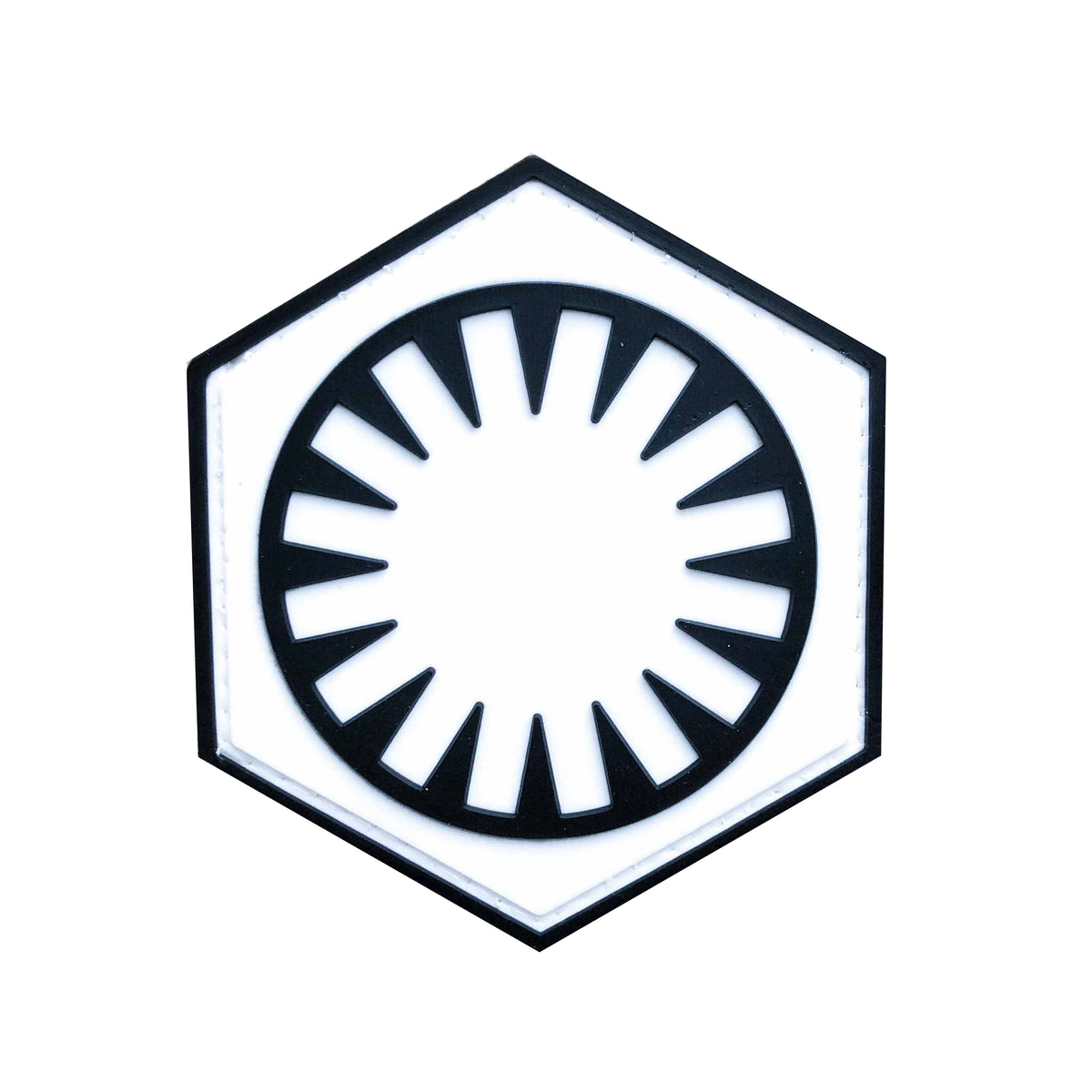 Various Shapes PVC Patch, Velcro backed Badge. Great for attaching to your field gear, jackets, shirts, pants, jeans, hats or even create your own patch board.  Size: 7.6x6.6cm