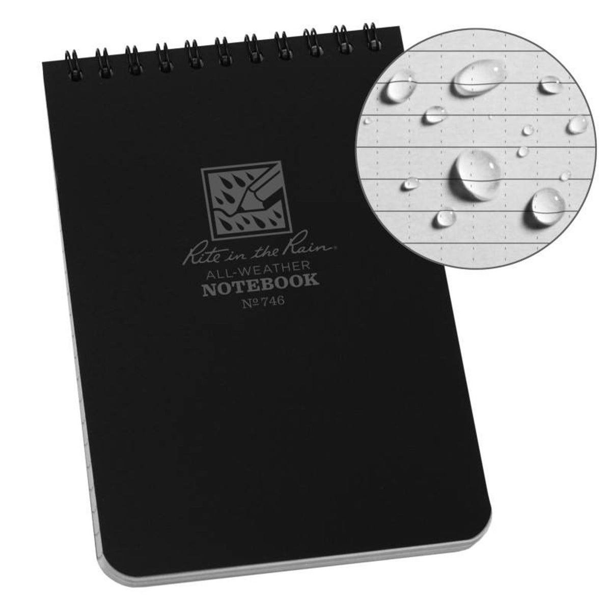 The Rite in the Rain 4 x 6 note pad is an ideal companion in the field or workplace where dirt, grime and rain can be expected. Featuring a tough PolyDura cover and the Wire-O spiral binding, the Rite in the Rain note pad is as hard-wearing as you are. www.moralepatches.com.au