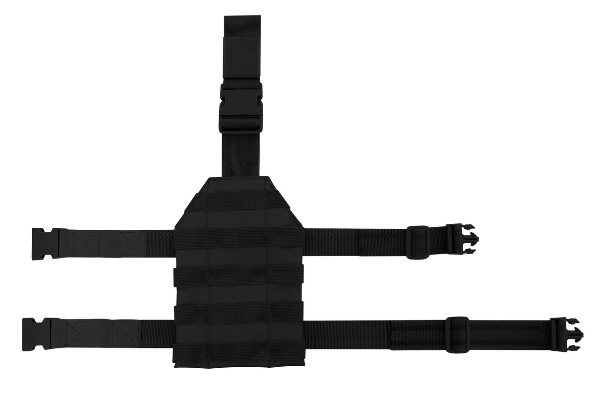Rothco’s MOLLE Drop Leg Panel is designed to adapt to your tactical needs; the MOLLE panel can be utilized for mounting holsters, mag pouches, and other MOLLE accessories for easy access. 