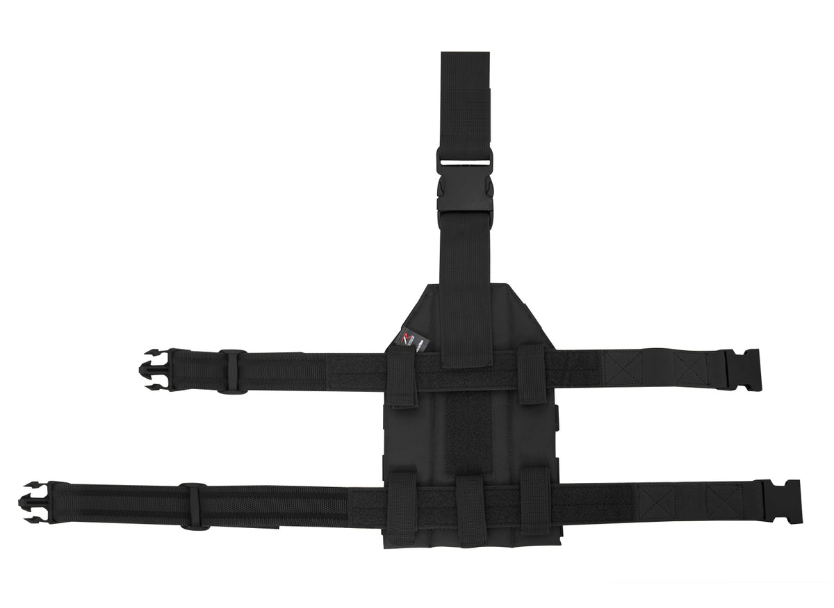 Rothco’s MOLLE Drop Leg Panel is designed to adapt to your tactical needs; the MOLLE panel can be utilized for mounting holsters, mag pouches, and other MOLLE accessories for easy access. 