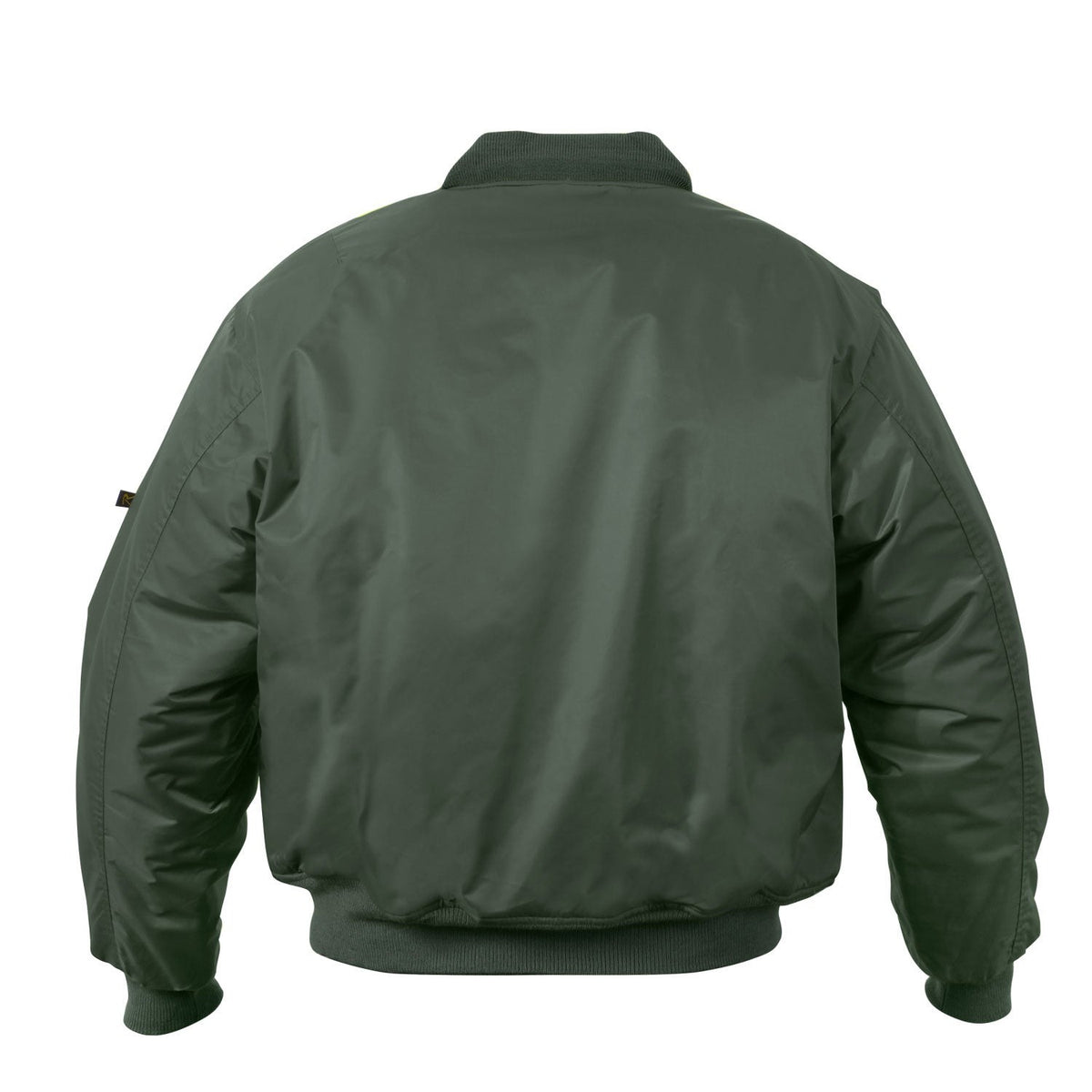 We took our classic MA-1 Flight Jacket and added an enhanced Nylon Outershell - offering maximum protection from the elements.   Fully Reversible Rescue Orange Nylon Lining Zippered Utility Pockets And Pen Pockets On The Left Arm For Easy Access Two Front Slash Pockets On The Outside And Inside The Jacket Zippered Front Closure With Classic MA-1 Pull Tab And Storm Flap Enhanced Nylon Material 100% Nylon Water Repellent Outer Shell MA-1 Flight Jacket With A Matte Finish SKU 2860
