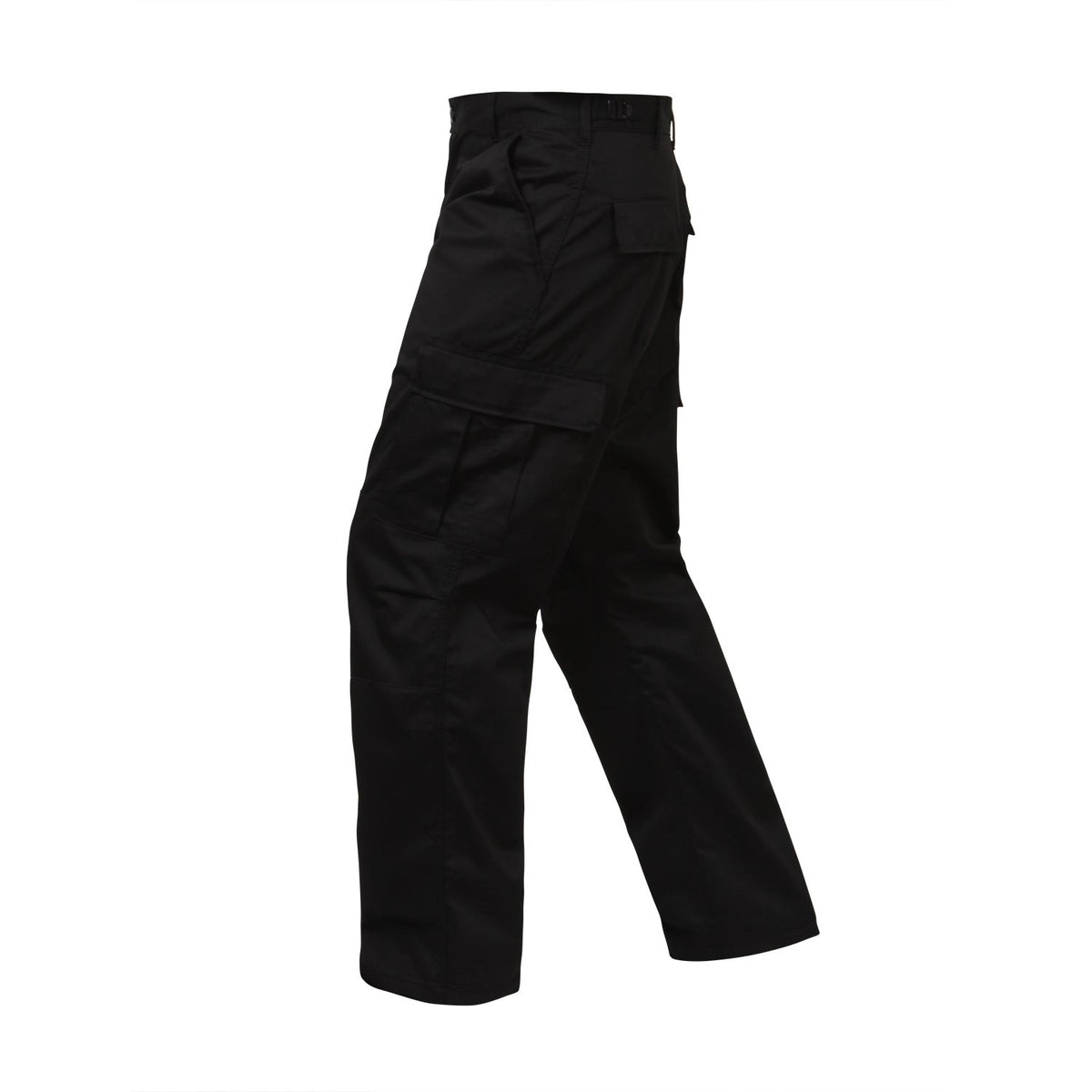 Relaxed Fit BDU Pants Feature A 1-Inch Wider Leg Opening Than Our Military-Style BDU Pants Zipper Fly Provides A Comfortable Fit That Supports A Full Range Of Motion Soft Yet Durable Material Composition Reinforced Seat And Knees For Enhanced Durability Adjustable Waist Tabs Enable You To Find The Perfect Fit – No Belt Necessary! 2 Front Slash Pockets 2 Cargo Pockets With Button Closures 2 Button Down Back Pockets 7 Belt Loops Drawstring Bottoms Enable Blousing Or Wearing Like Joggers