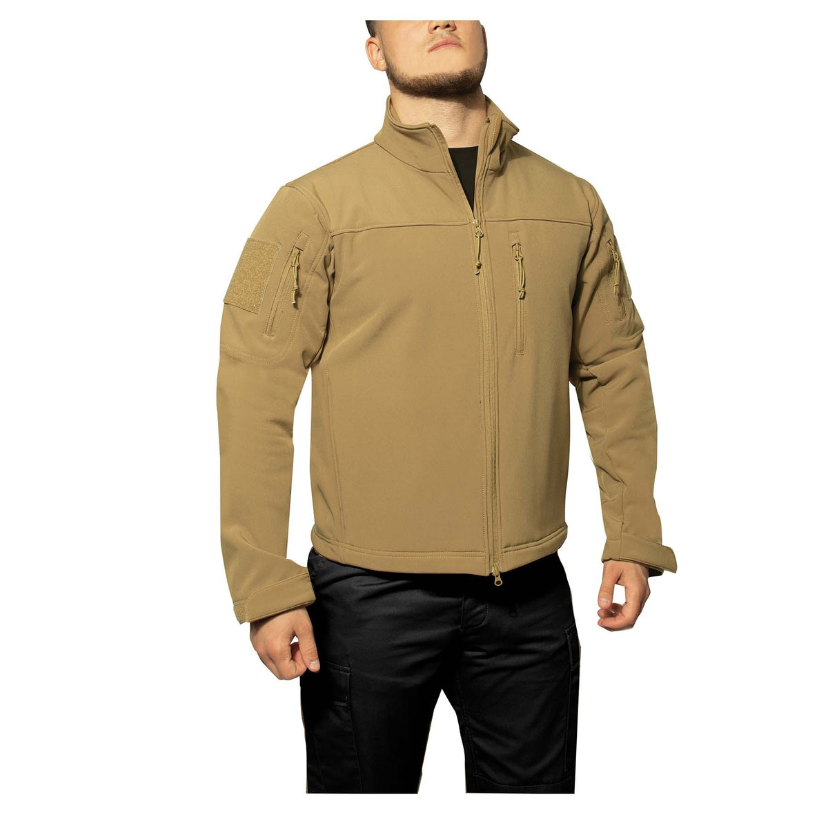 Rothco’s Stealth Ops Soft Shell Tactical Jacket offers unbeatable comfort, durability, and versatility. The mid-weight softshell jacket is ideal for moderate to inclement weather and is perfect for the fall and spring. 