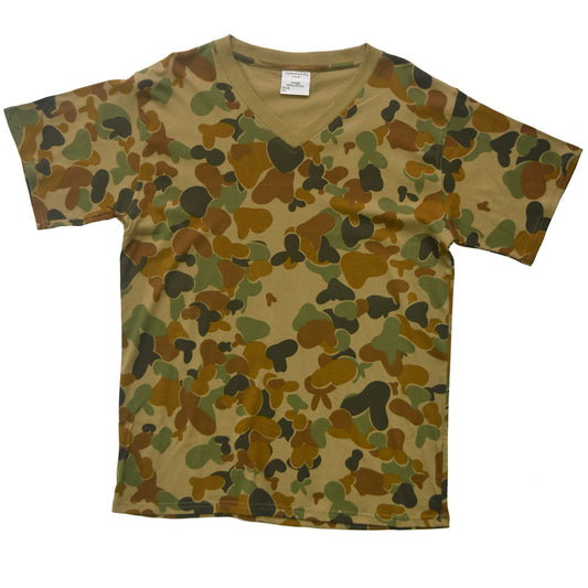 V-Neck T-Shirt Auscam www.moralepatches.com.au