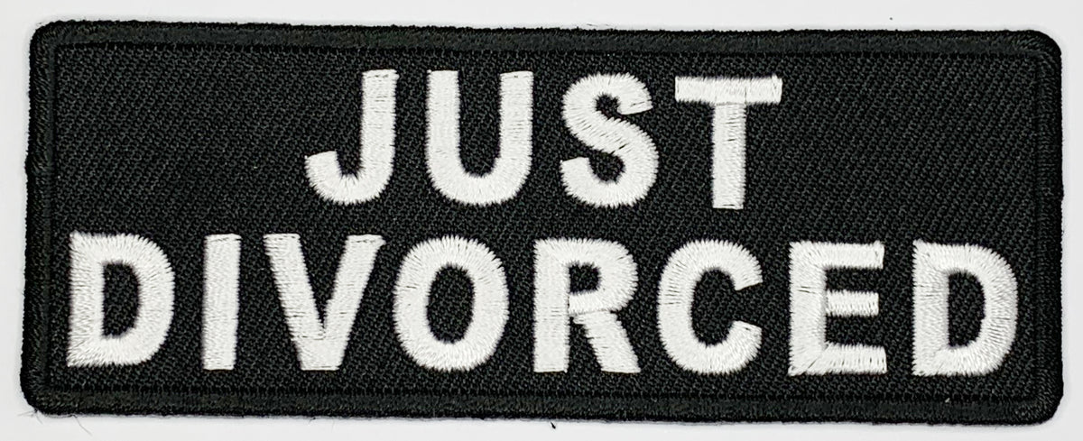 Just divorced Iron On Patch. Great for attaching to your jackets, shirts, pants, jeans, hats.  Size: 10.4X4cm