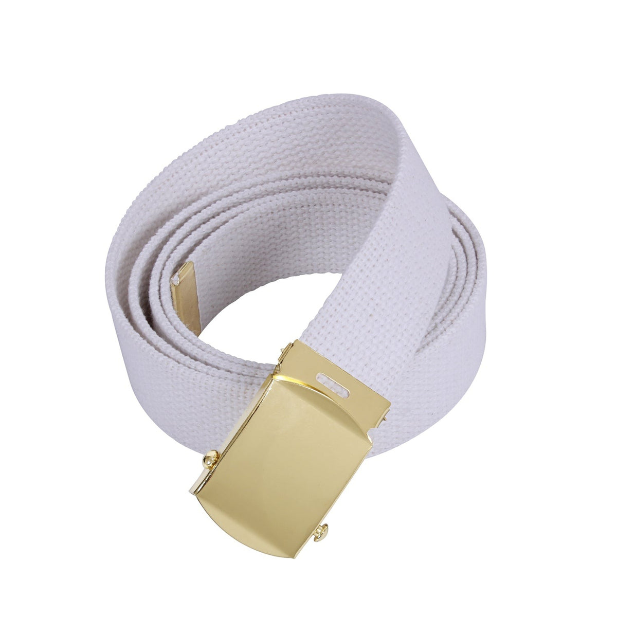 Resilient High-Density Cotton Canvas Material Fully Adjustable Up To 54 Inches - Easily Cut The Web For The Perfect Fit Secure Military Style Metal Buckle Keeps The Belt In Place Detachable Metal Buckle Allows The Military Belt To Be Customized Not Only For Length But Buckle Style As Well Web Belts Measure 1.25” Wide And Will Fit Your BDU Pants, Cargo Shorts, Uniform, Jeans And More!