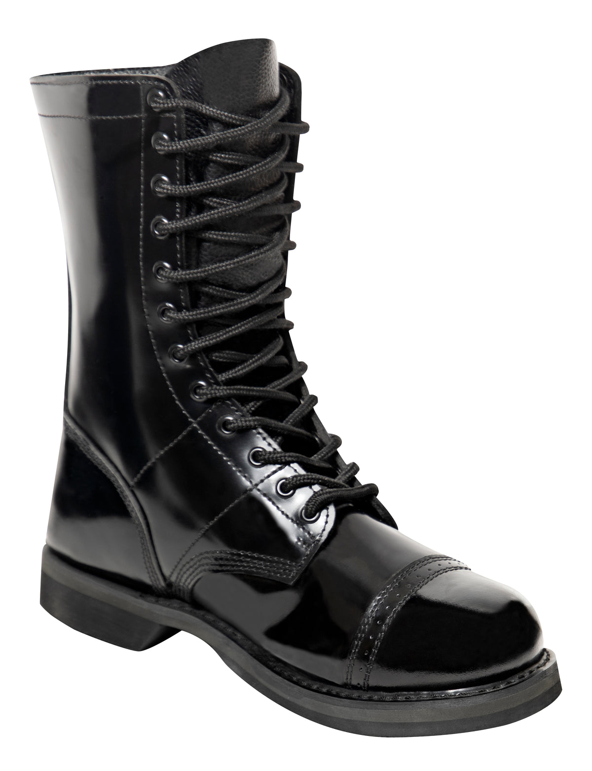   The ultimate pair of military jump boots! Rothco’s Leather Army Jump Boots are specifically designed to absorb impact, increase traction, and decrease moisture.       Cushioned Insole Aids In Protecting Your Feet By Reducing Impact From Jumping And Striking     Oil Resistant Beveled Outsole Provides Reinforced Grip For Better Traction While You Are On The Move