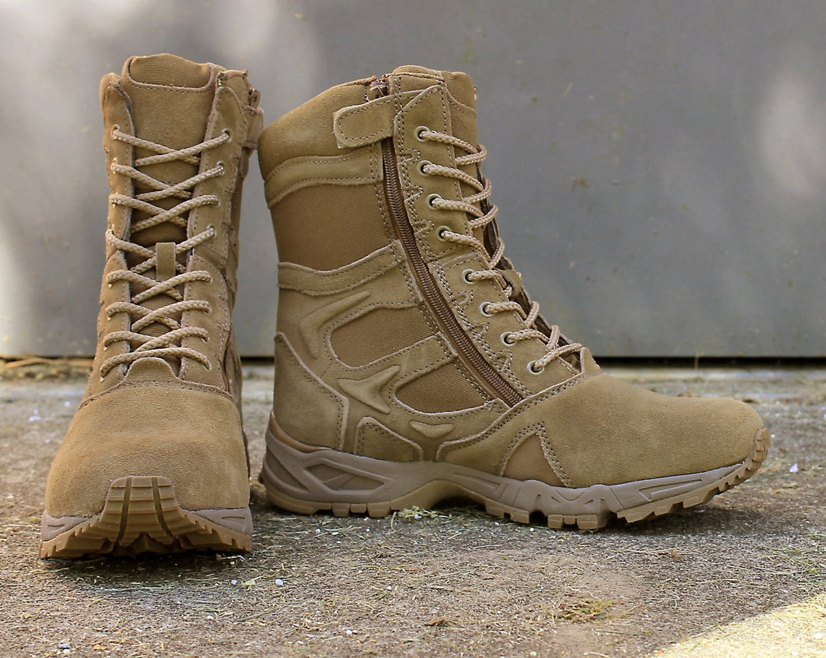 Designed like a running shoe, Rothco's Forced Entry 8" Deployment Boot with Side Zipper offers optimal comfort, support, and stability. 