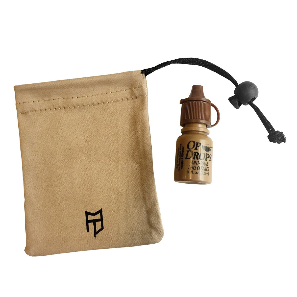 McNett Tactical OP Drops offer superior anti-fog protection and lens cleaning system to improve optical performances.   Anti-Fog And Lens Cleaning System .25 Oz Lens Cleaning Solution Can Be Used On Sunglasses, Goggles, Scopes, And Much More! Micronet Microfiber Cleaning Cloth Lint-Free Carry Pouch Attaches To OP Drop Cap Alcohol Free