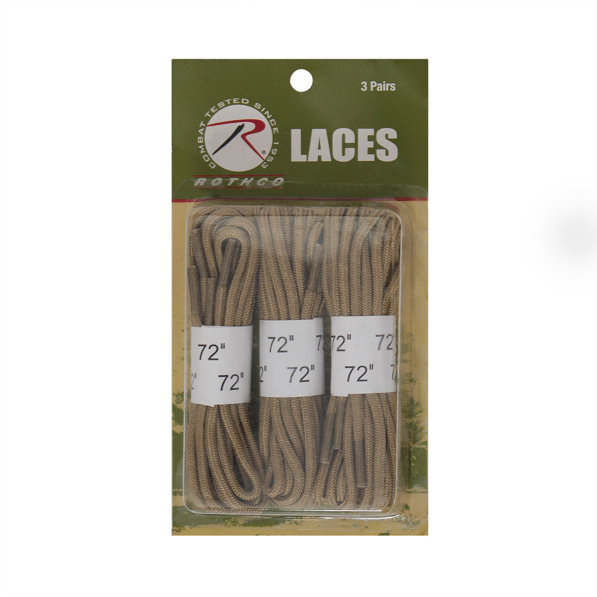 Rothco’s Boot Laces are perfect for military, tactical, and law enforcement personnel and come in a convenient three-pack.   Boot Laces Are Perfect Replacement Laces For Any Tactical Boot Constructed With Long-Lasting Polyamide (Black Laces Are Made Of Nylon) Heat Formed Tips Prevent Fraying 3 Pairs Of Shoes Laces Per Package 72 Inches In Length