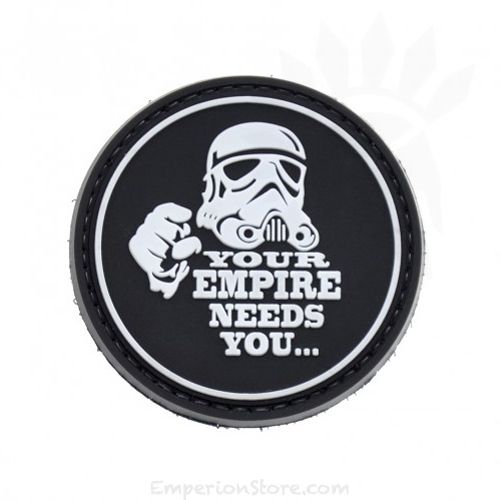 Your Empire Needs You... PVC Patch, Velcro backed Badge. Great for attaching to your field gear, jackets, shirts, pants, jeans, hats or even create your own patch board.  Size: 6cm  moralepatches.com.au