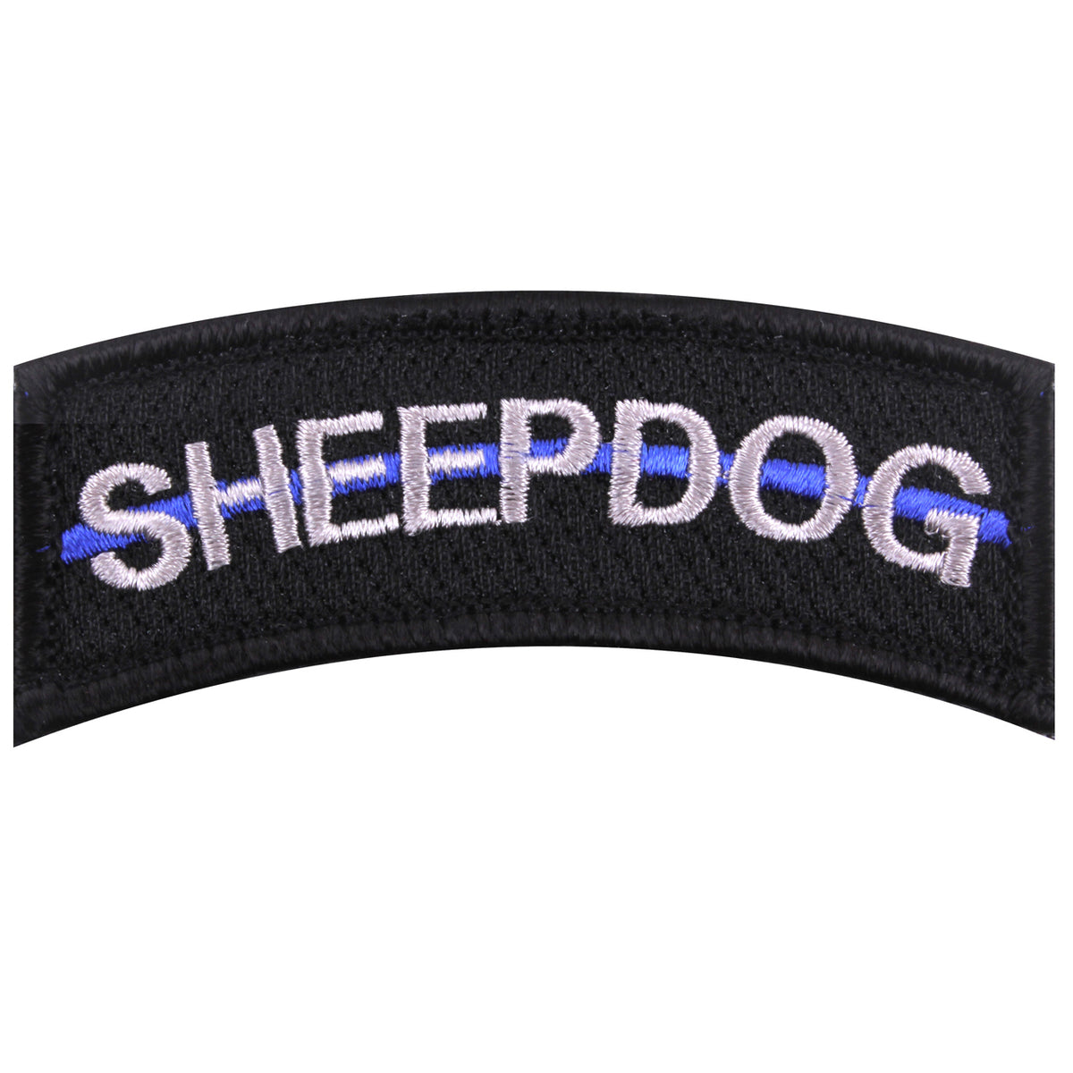 Thin Blue Line Sheepdog Morale Patch shows respect and support for Police and Law Enforcement Officials.       Thin Blue Line Sheepdog Morale Patch     Hook Back For Easy Attachment To Any Loop Field Item     Measures 1 1/4" X 3"     Made From 100% Cotton Thread     The Thin Blue Line Shows Respect And Support For Police And Law Enforcement Officials. www.moralepatches.com.au