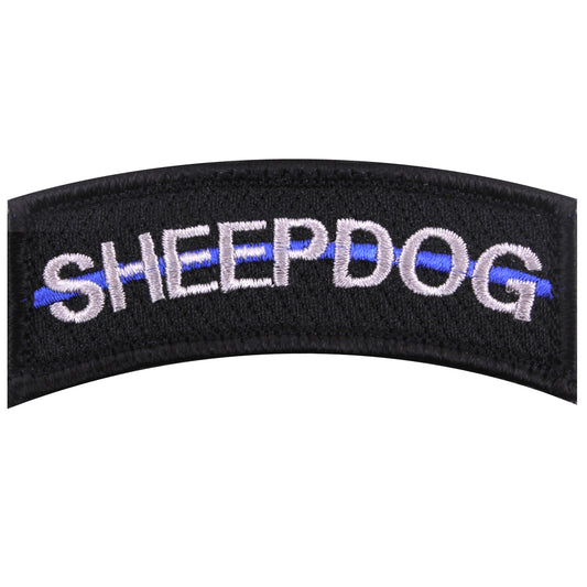 Thin Blue Line Sheepdog Morale Patch shows respect and support for Police and Law Enforcement Officials.       Thin Blue Line Sheepdog Morale Patch     Hook Back For Easy Attachment To Any Loop Field Item     Measures 1 1/4" X 3"     Made From 100% Cotton Thread     The Thin Blue Line Shows Respect And Support For Police And Law Enforcement Officials. www.moralepatches.com.au
