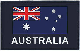 Australian Flag PVC Patch Dark Blue