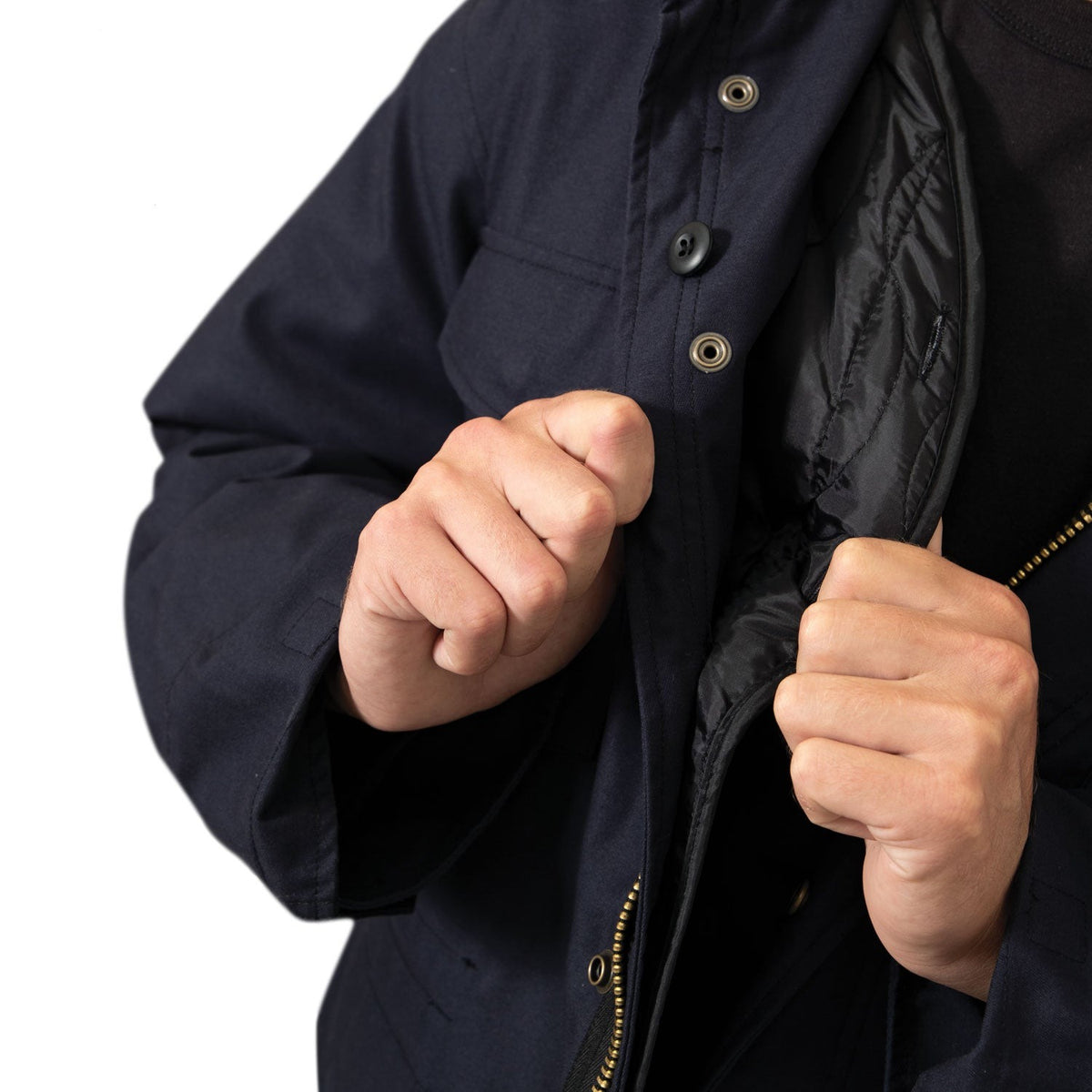 Water Repellent Cotton / Polyester Twill Exterior Aids In Protection From Wind, Rain, And Other Outdoor Elements Quilted Button-In Liner Provides Added Warmth Which Can Be Removed For A Lightweight M-65 Jacket And Liner Can Be Worn Alone As A Jacket – The Perfect All Seasons Jacket The Classic M-65 Jacket Is Designed To Government Specifications