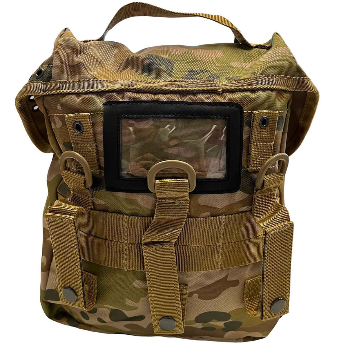 Australian Multicam MOLLE campatible Top loading pouch Internal gusset with drawcord Heavy duty webbing 900D Heavy duty fabric Nylon buckles 7LT capacity www.moralepatches.com.au