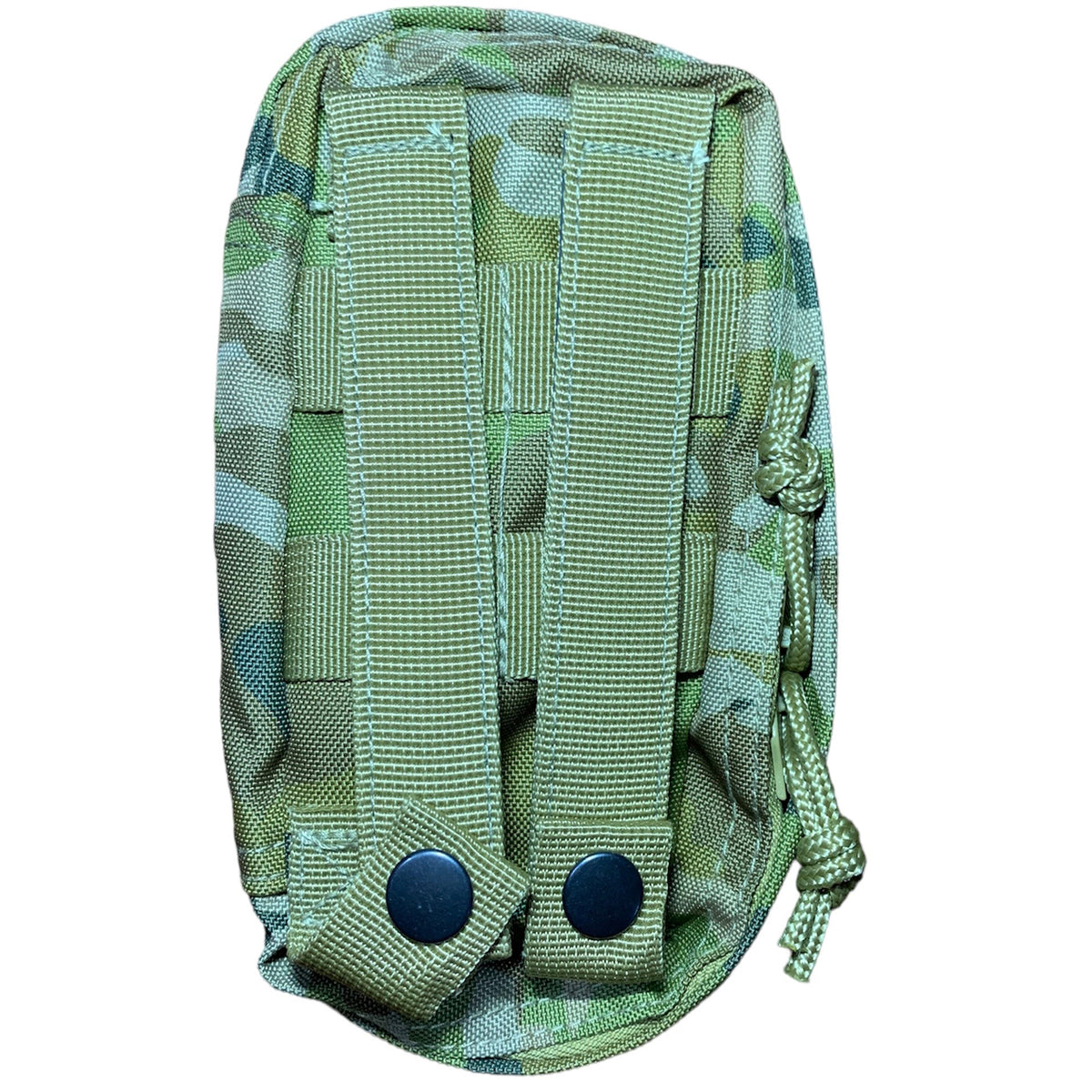 AMC Medic Pouch Side opening YKK zipper Internal elastic banding Bound seams Mesh eyelet drainage holes Excellent sized first aid pouch Heavy duty webbing Heavy duty 2 coats PU fabric Dimensions: 16x8x6cm www.moralepatches.com.au