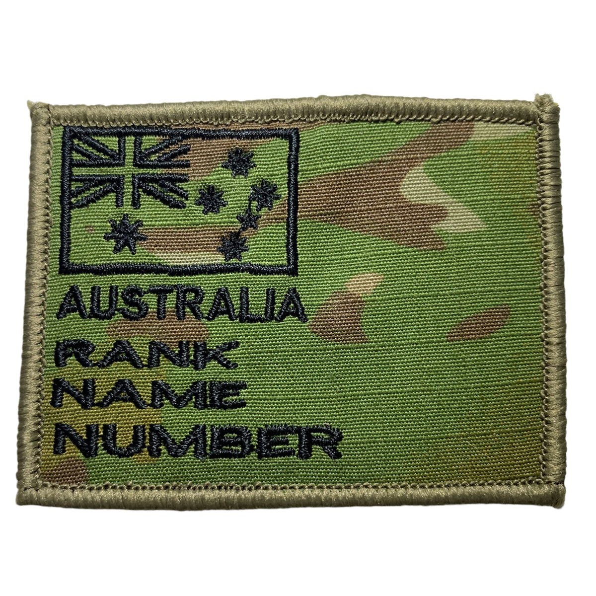 Australian Army Gear Patch in various colours for a bit of fun.  Some units are still using auscam, others are using AMCU but we had the idea to come up with a range of fun options as well.   Size is 7.5cm x 5.5cm. www.moralepatches.com.au