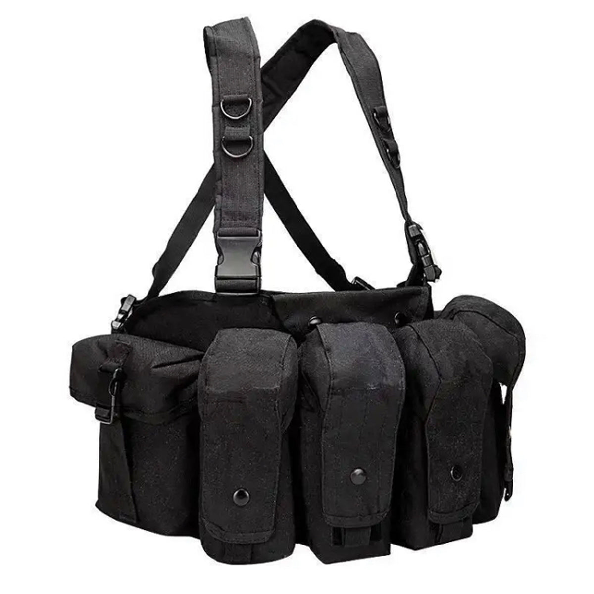 Assault Vest Lightweight The multi-functional assault MOLLE system combat vest is made of 600D waterproof oxford cloth. The fabric has high precision and strong functionality which is more suitable for outdoor activities. Great for Military, cadets, airsoft and other outdoor activities www.moralepatches.com.au