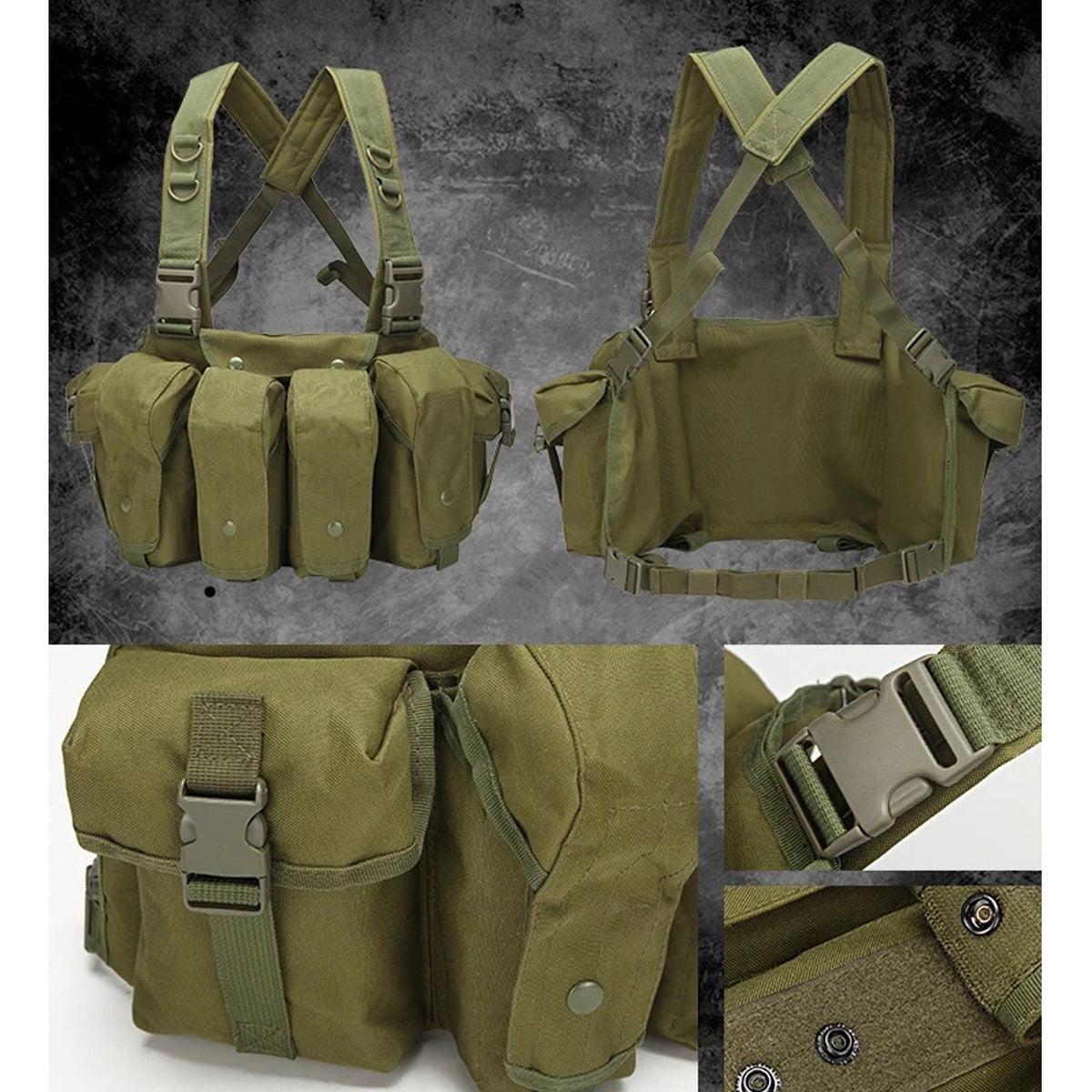 Assault Vest Lightweight The multi-functional assault MOLLE system combat vest is made of 600D waterproof oxford cloth. The fabric has high precision and strong functionality which is more suitable for outdoor activities. Great for Military, cadets, airsoft and other outdoor activities www.moralepatches.com.au