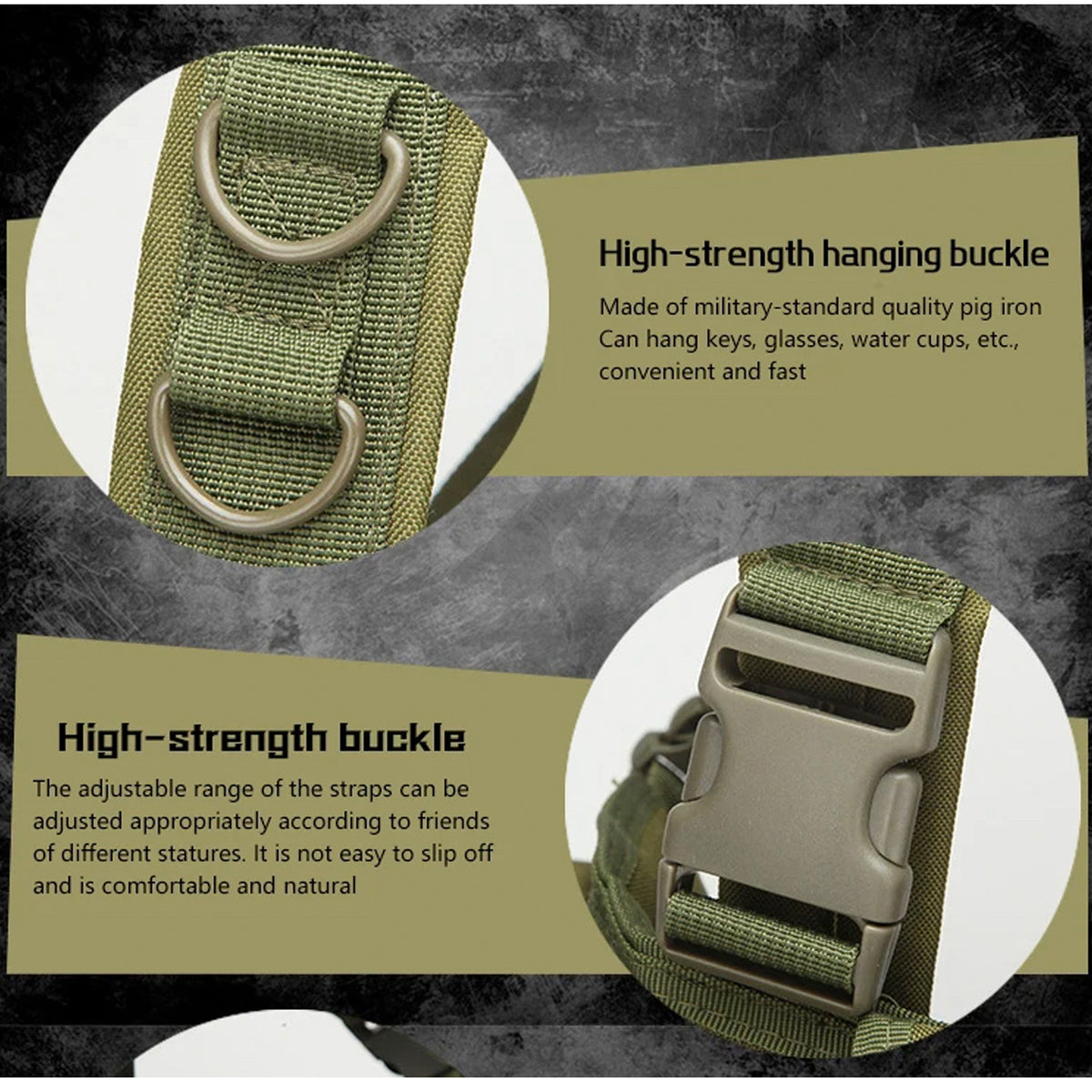 Assault Vest Lightweight The multi-functional assault MOLLE system combat vest is made of 600D waterproof oxford cloth. The fabric has high precision and strong functionality which is more suitable for outdoor activities. Great for Military, cadets, airsoft and other outdoor activities www.moralepatches.com.au