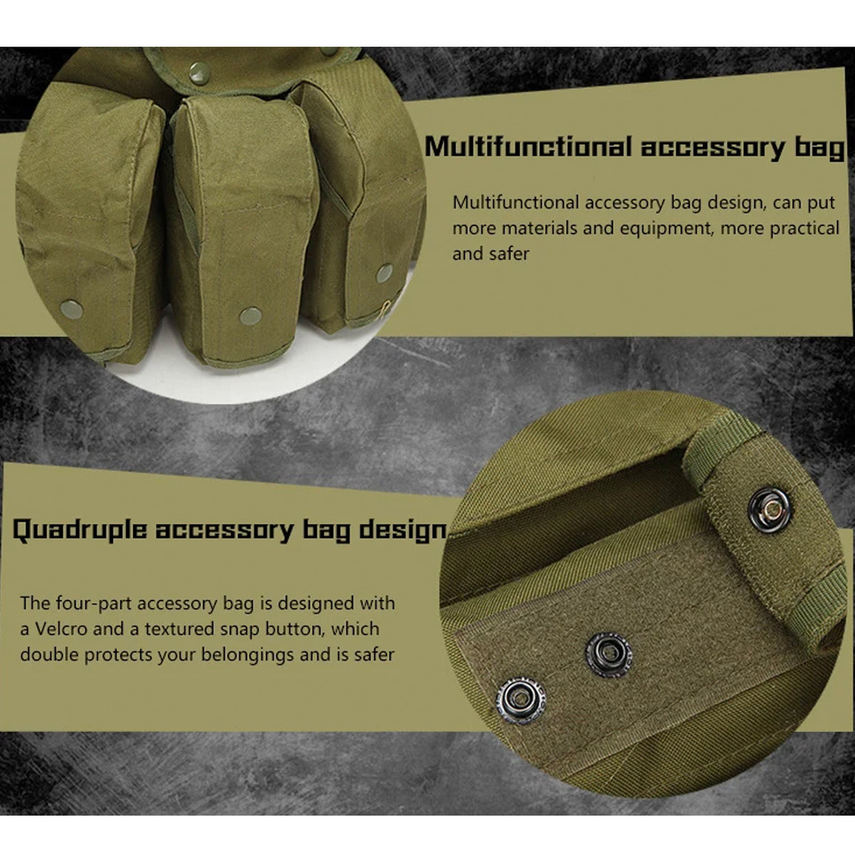 Assault Vest Lightweight The multi-functional assault MOLLE system combat vest is made of 600D waterproof oxford cloth. The fabric has high precision and strong functionality which is more suitable for outdoor activities. Great for Military, cadets, airsoft and other outdoor activities www.moralepatches.com.au