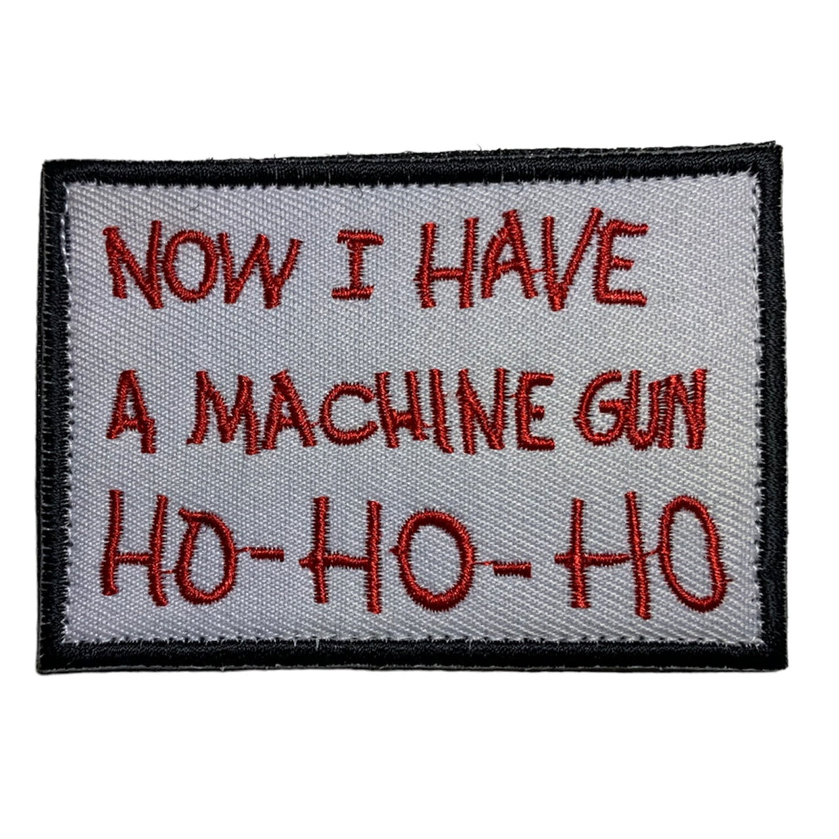 Now I have a Machine Gun Patch Hook & Loop.   Size: 8x5cm  HOOK AND LOOP BACKED PATCH(BOTH PROVIDED) www.moralepatches.com.au
