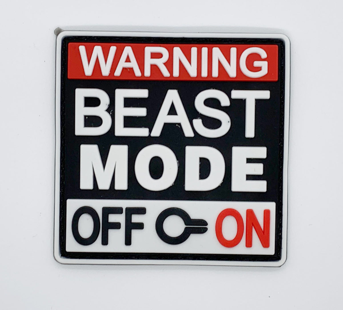 Beast Mode ON PVC Velcro Backed Patch