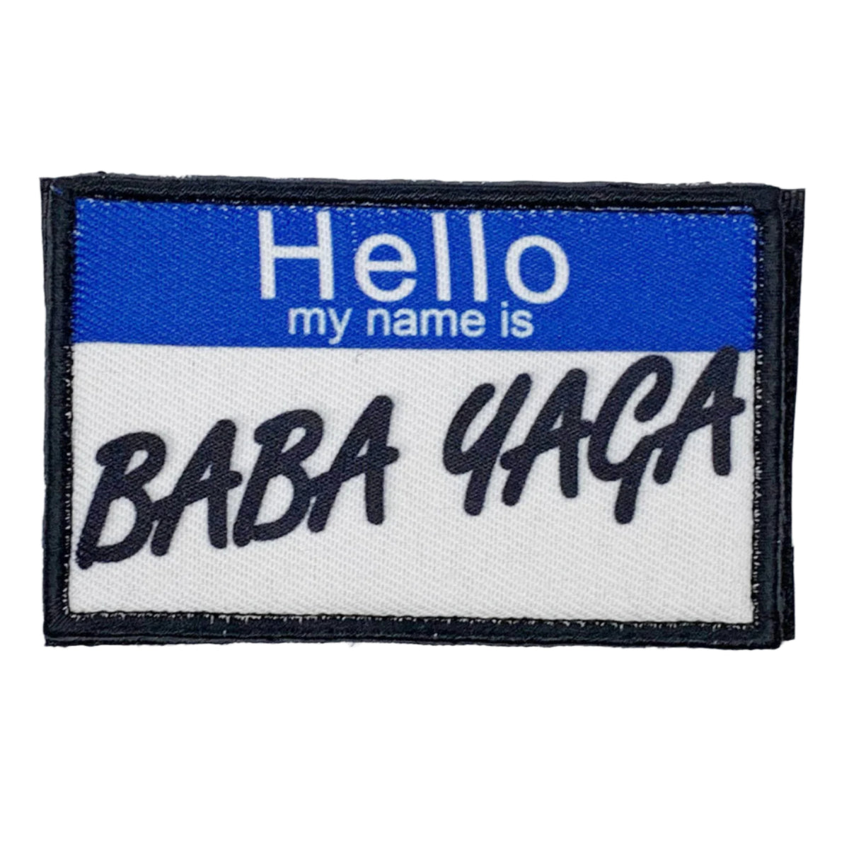 Baba Yaga Patch Hook & Loop.   Size: 8x5cm   HOOK AND LOOP BACKED PATCH(BOTH PROVIDED) www.moralepatches.com.au