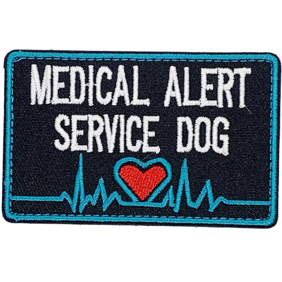 Medical Alert Service Dog Patch Hook & Loop.   Size: 8x5cm   HOOK AND LOOP BACKED PATCH(BOTH PROVIDED)