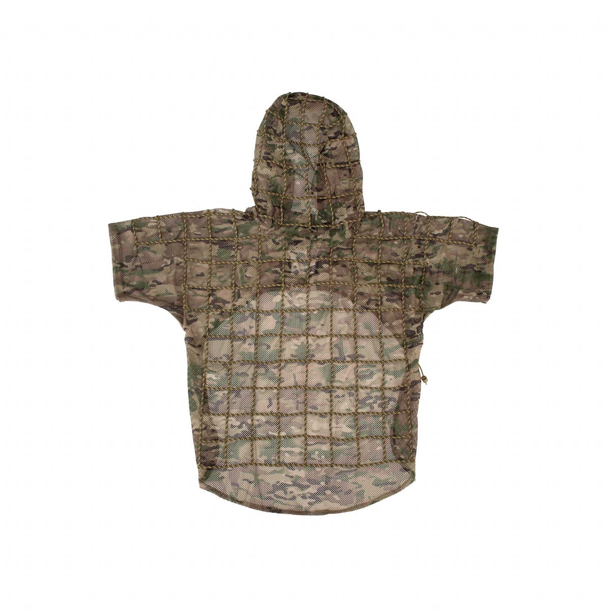 The Ghillie suit is designed for Military and Law Enforcement who require visual camouflage and concealment. It features an integrated hood and wide 550 cord grid work for garnish and foliage attachment. www.moralepatches.com.au