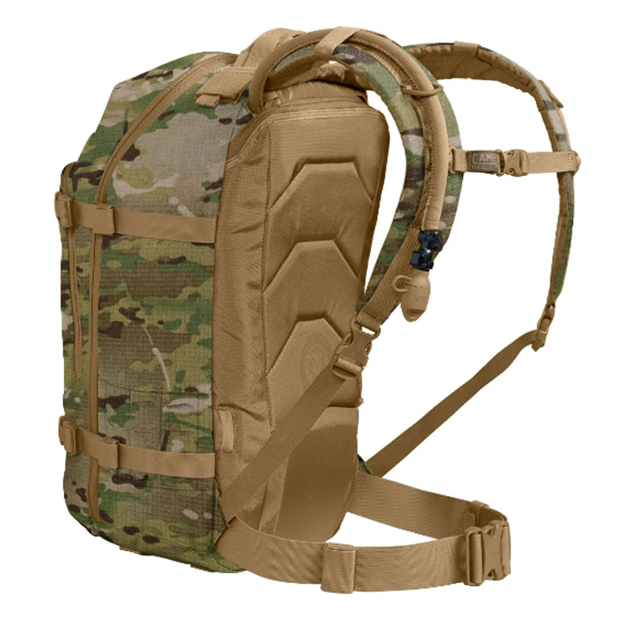 Hit pay dirt with the all new Motherlode. A redesign of a classic, the new Motherlode has the cargo and organization you've come to love, but now includes a 3L Mil Spec Crux Lumbar Reservoir that delivers 25% more water per sip and moves your water lower, increasing your stability and comfort. www.moralepatches.com.au