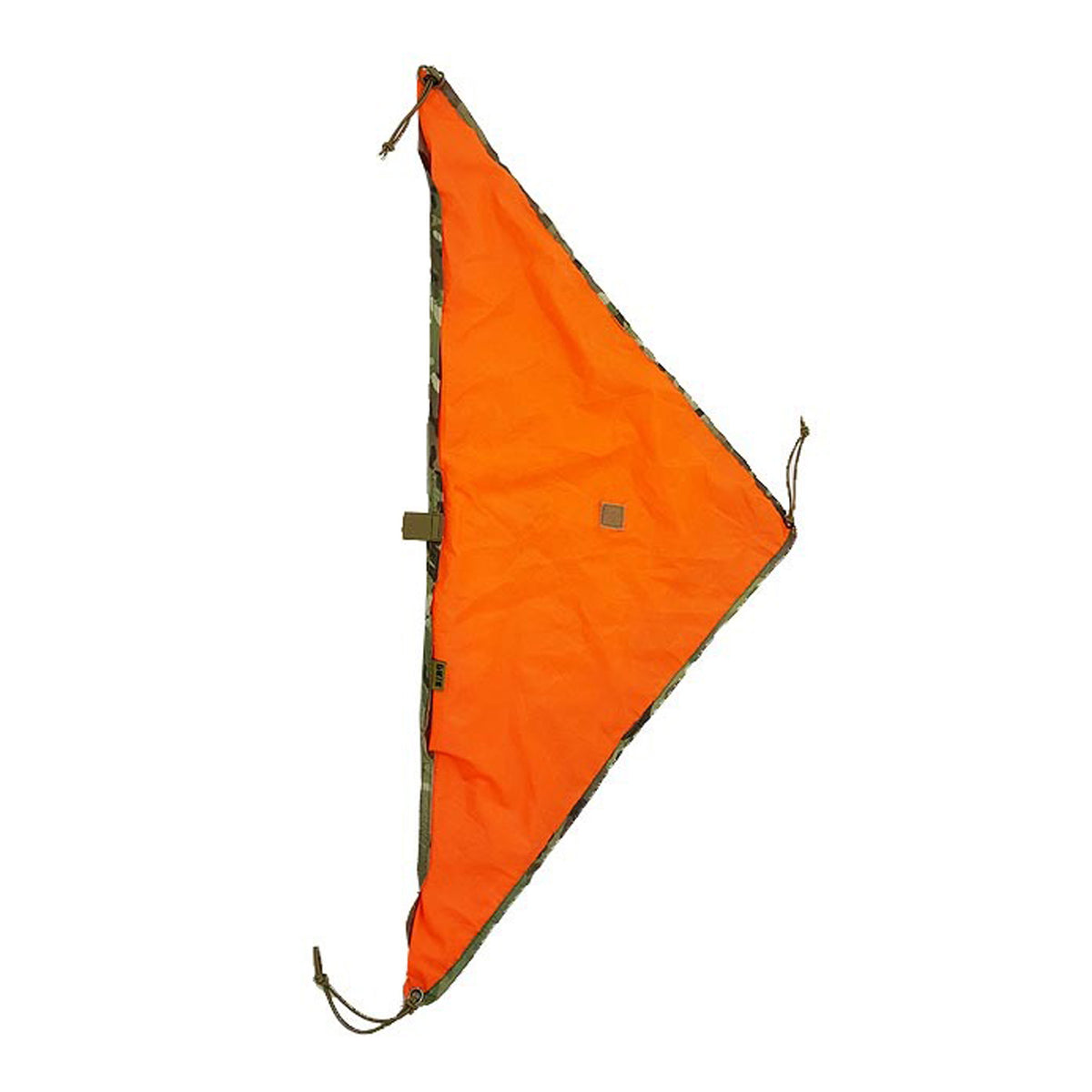 SORD Marker Panel - Lightweight design, only 70 grams - Full size is 58 cm square. - Folded size is 81cm accross the bottom edge, 40cm high. - Velcro loop attachment points for IFF. - Elastic loop points for cyalume's. - Elasticised tie down points on each corner. - Small velcro pocket for adding weight. - One side blaze orange. - One side multicam and can be unfolded to half orange and half multicam. www.moralepatches.com.au