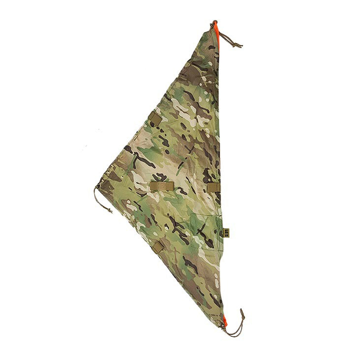 SORD Marker Panel - Lightweight design, only 70 grams - Full size is 58 cm square. - Folded size is 81cm accross the bottom edge, 40cm high. - Velcro loop attachment points for IFF. - Elastic loop points for cyalume's. - Elasticised tie down points on each corner. - Small velcro pocket for adding weight. - One side blaze orange. - One side multicam and can be unfolded to half orange and half multicam. www.moralepatches.com.au