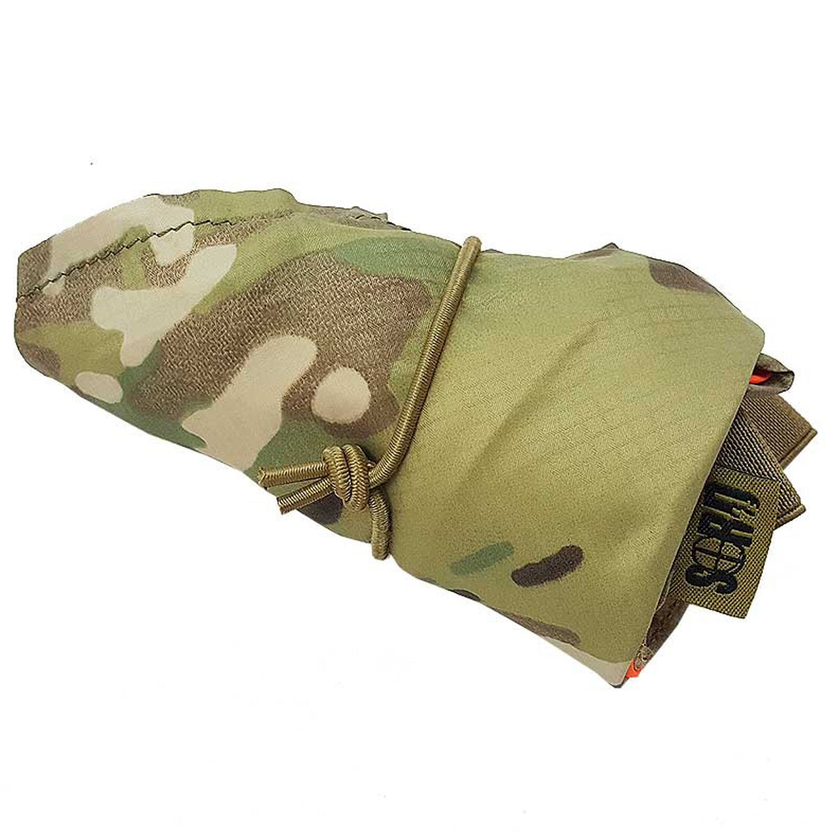 SORD Marker Panel - Lightweight design, only 70 grams - Full size is 58 cm square. - Folded size is 81cm accross the bottom edge, 40cm high. - Velcro loop attachment points for IFF. - Elastic loop points for cyalume's. - Elasticised tie down points on each corner. - Small velcro pocket for adding weight. - One side blaze orange. - One side multicam and can be unfolded to half orange and half multicam. www.moralepatches.com.au