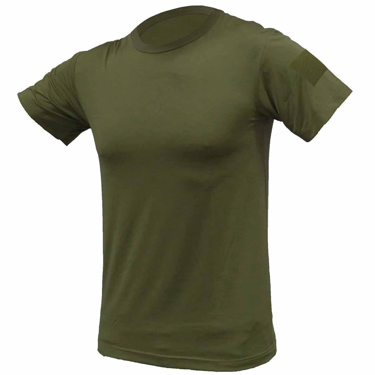 The quickdry fabric is designed to effectively move moisture away from the skin and through the fabric to the outer layer allowing for increased comfort Made from moisture wicking, hydrophobic polyester/ spandex material, and is an easy fit to full stretch Featuring a crew neck design, UV protection and easy care material, there is no need to iron.  Just wash, dry and wear! This new style quickdry shirt has a shoulder patch for you to put a velcro patch on. www.moralepatches.com.au