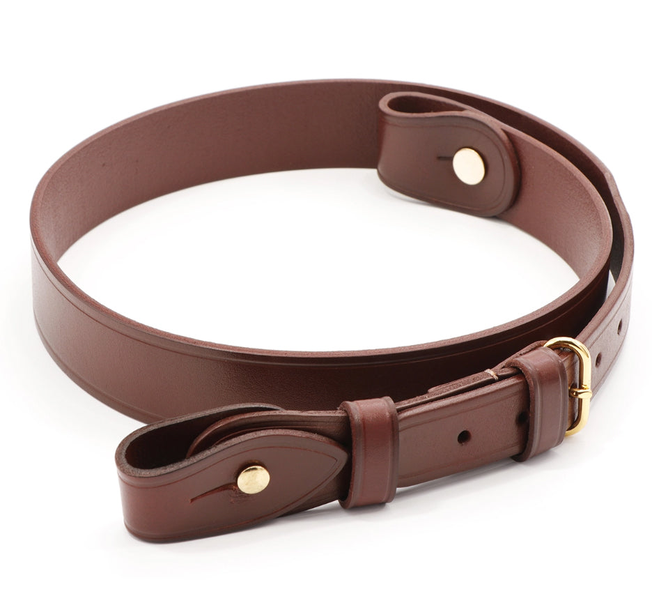 The Sam Browne Belt to be used with the leather scabbard and sword frog to carry your sword or to complete your sword collection.