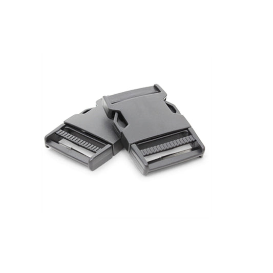 This replacement side release buckle is perfect for your essentials.   At 38mm across, feed in your strap and your old belt or bag is ready to go!      38mm      Side release     Great for recycling old products       x2 buckles in a pack www.moralepatches.com.au