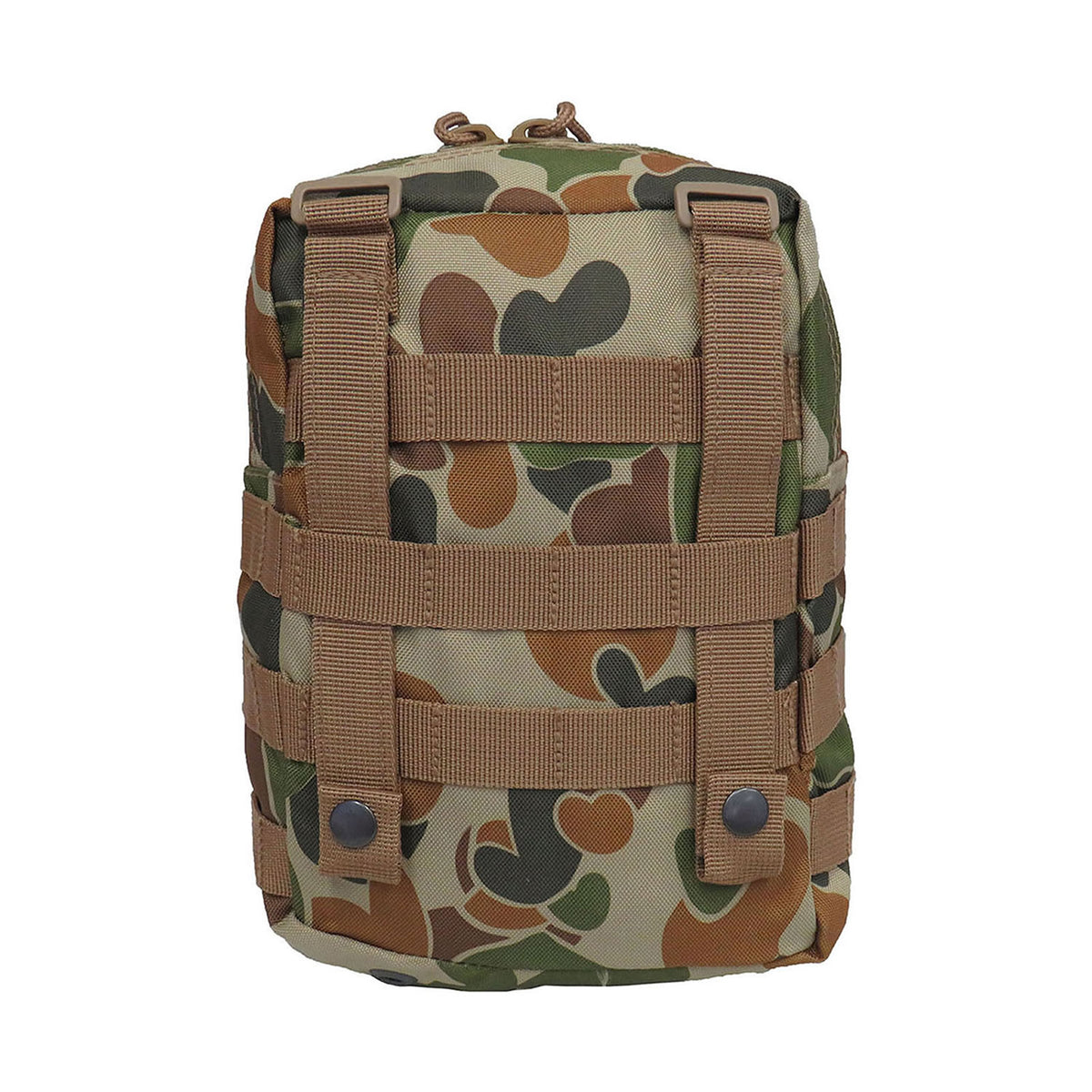 This rugged pouch can handle any challenge with 2LT SA canteen capacity and MOLLE capability. Press studs crafted from corrosion-resistant copper, plus drain holes in the base, make it an ideal companion for military, cadet, and outdoor activities. Its dimensions of 25x17x11cm give you ample storage! www.moralepatches.com.au