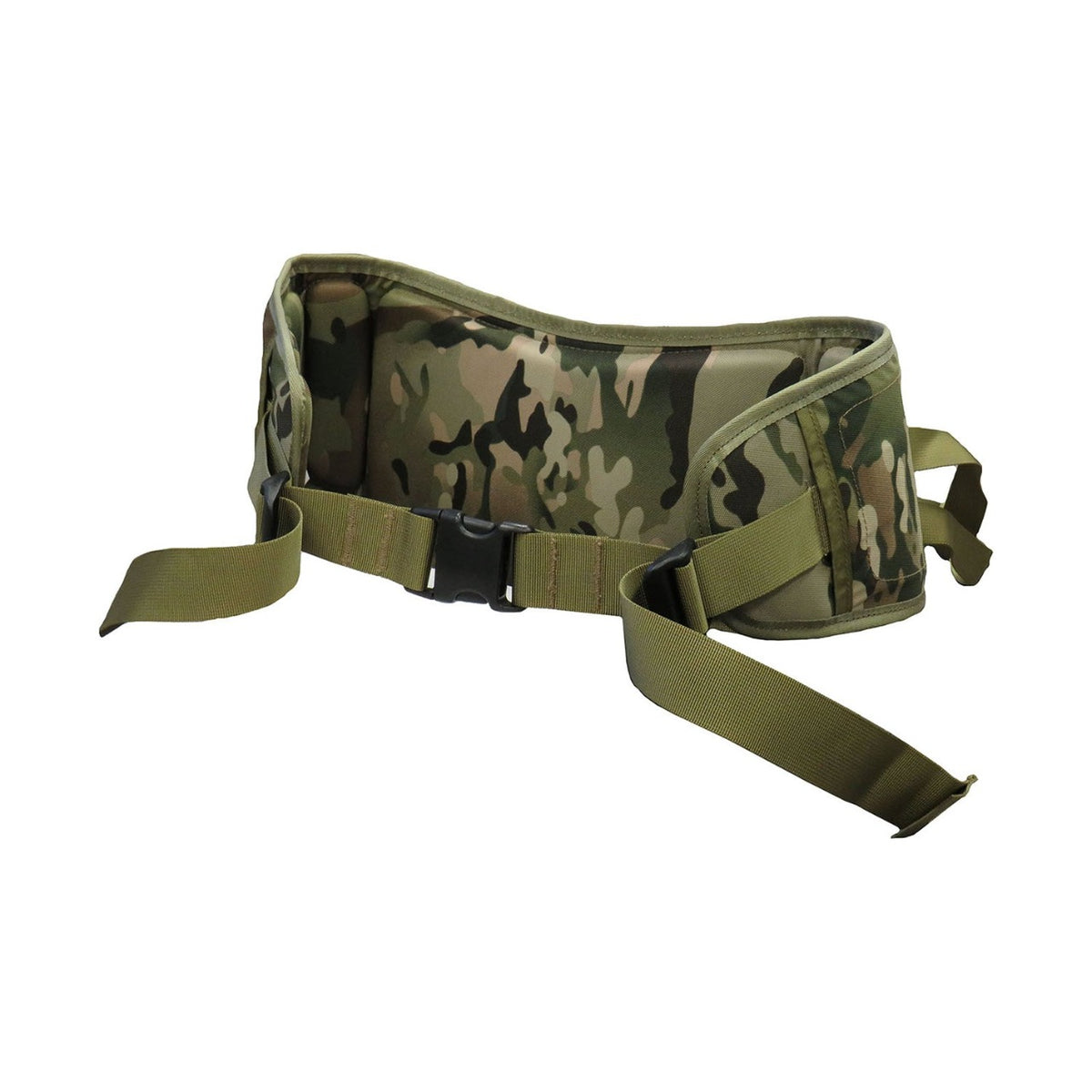 Made from 900D double polyurethane waterproof coated fabric.  Lightweight yet durable waist/hip belt
