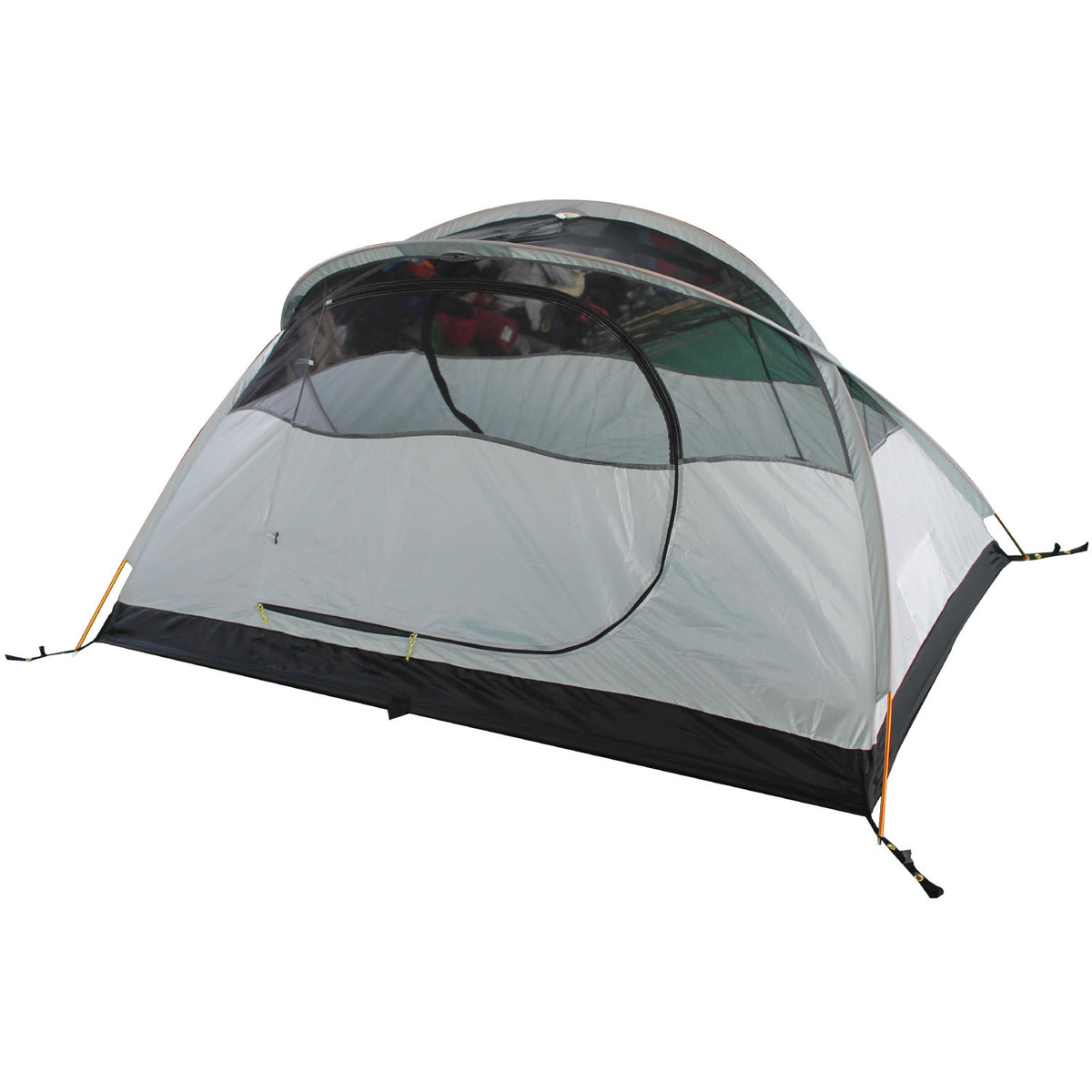 This explore 2 person tent is lightweight and compact great for Camping, Hiking and Backpacking Flysheet: 185T Polyester PU coating 5000mm water head rating Taped seams on fly sheet and floor. Inner: High Quality Mesh Floor: 150D Oxford PU coating 5000mm water head rating Poles: 2 Shock corded Dura-aluminium Poles Outer Bag: 150D Oxford PU waterproof coating, 2 Roomy pockets for equipment Packs down to 50x14cm Set up is 60+130+30cm x 210cm long x 100cm high