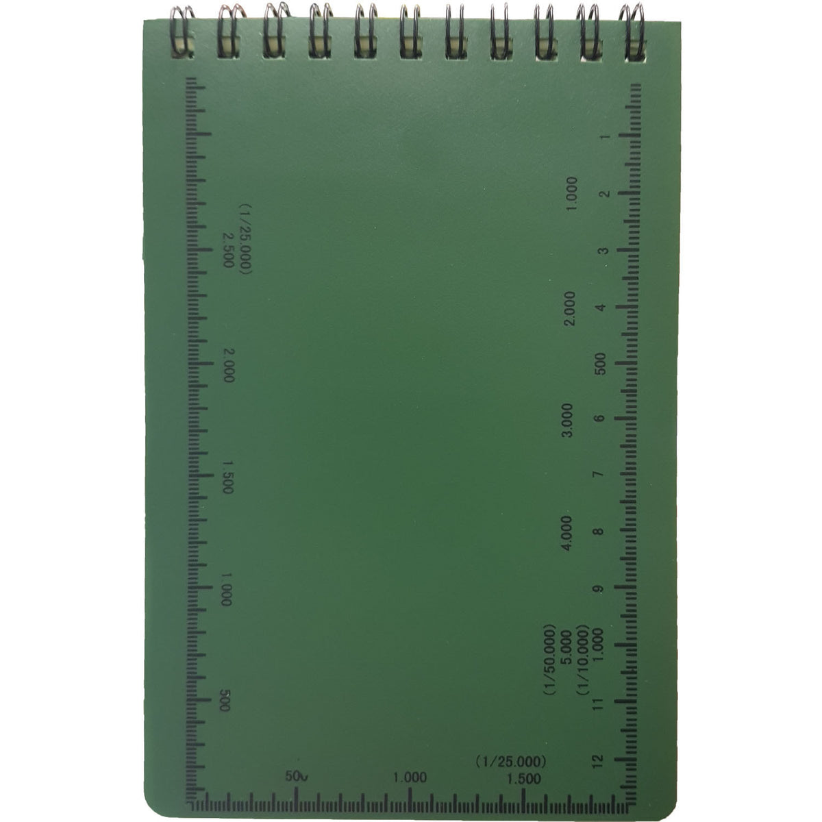 Double sided usage of paper  Approximately 50 pages  Can be used as graph paper  Back cover is an emergency ruler with scale